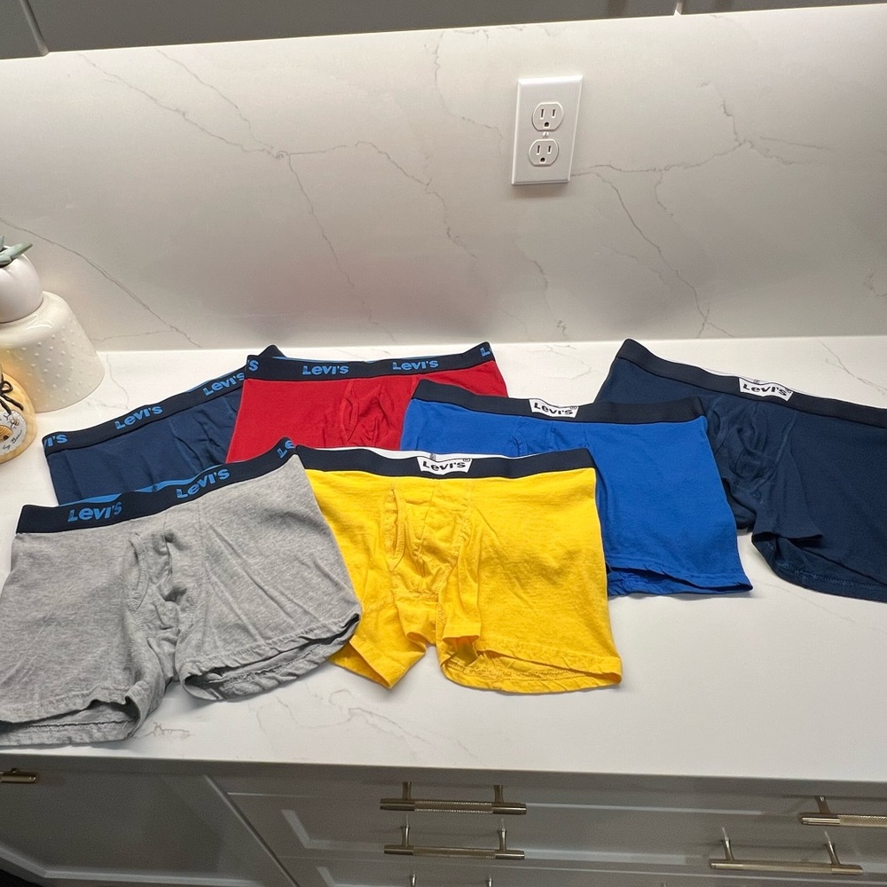 Six Pack Multi Solid Colored Levi’s Boxer Briefs … - image 1